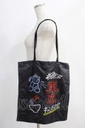 Candy Stripper / SOUVENIR SATINトートBAG  黒 H-24-09-16-1013-PU-BG-KB-ZH