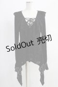 KILL STAR / MIA POET BLOUSE L ブラック H-24-09-20-077-SL-BL-KB-ZH