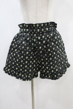 画像1: Candy Stripper / TINY ROSE QUILTING SHORTS 2 ブラック H-24-09-23-1048-PU-PA-KB-ZH