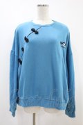 Candy Stripper / CHINA PEPE SWEAT  2 ブルー H-24-09-23-1056-PU-TO-KB-ZH