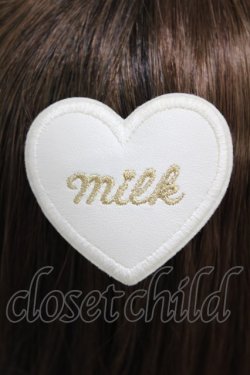 画像2: MILK / ハートバレッタ  オフ白 H-24-09-23-1010-ML-AC-KB-ZH