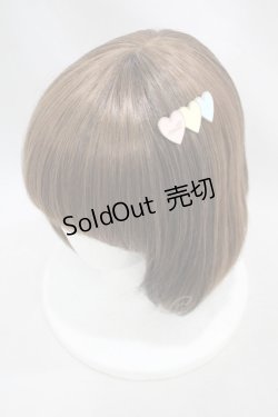 画像1: MILK / トリプルハートヘアピン  パステルカラー H-24-09-23-1014-ML-AC-KB-ZH