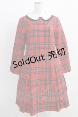 Jane Marple / tartan check lycee onepiece  赤 H-24-09-23-013-JM-OP-KB-ZH