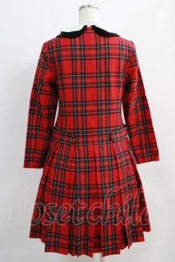 画像3: Jane Marple / tartan check lycee onepiece  赤 H-24-09-23-013-JM-OP-KB-ZH