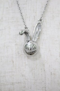 画像1: NieR Clothing / BUNNY 3D PENDANT  シルバー H-24-09-24-1040-PU-AC-KB-ZT271