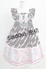 Angelic Pretty / MELODY TOYSハイウエストジャンパースカート Free ブラック H-24-09-24-010-AP-OP-NS-ZH