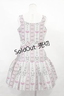 画像2: MILK / Lace upハートExtraDress  ピンク×グレイ H-24-09-25-1009-ML-OP-KB-ZH