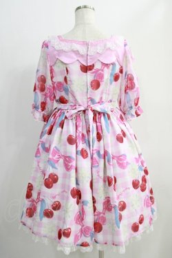 画像3: Angelic Pretty / Sweet Cherry Margaretワンピース Free ピンク H-24-09-26-016-AP-OP-NS-ZH