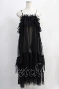 Candy Stripper / FASCINATION TULLE DRESS  ブラック H-24-09-27-036-PU-OP-KB-ZT100