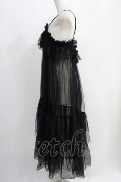 画像2: Candy Stripper / FASCINATION TULLE DRESS  ブラック H-24-09-27-036-PU-OP-KB-ZT100