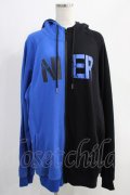 NieR Clothing / TWO-TONE ZIP PARKA  黒×青 H-24-09-27-044-PU-TO-KB-ZH