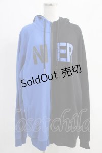 NieR Clothing / TWO-TONE ZIP PARKA  黒×青 H-24-09-27-044-PU-TO-KB-ZH