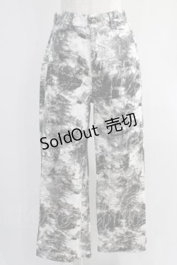 画像1: NieR Clothing / METALLIC CRASH PANTS  ホワイトベース H-24-09-27-053-PU-PA-KB-ZH