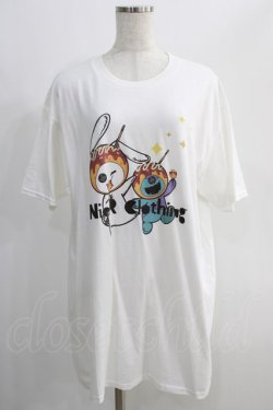 画像1: NieR Clothing / プリント半袖CUTSEW XL 白 H-24-09-27-066-PU-TO-KB-ZT072