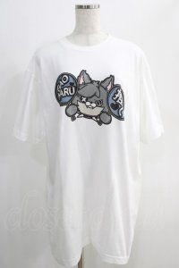 NieR Clothing / プリント半袖CUTSEW XL 白 H-24-09-27-068-PU-TO-KB-ZT075