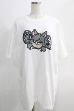 画像1: NieR Clothing / プリント半袖CUTSEW XL 白 H-24-09-27-068-PU-TO-KB-ZT075