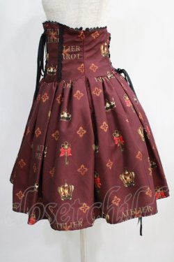 画像2: ATELIER PIERROT / Royal Crownコルセットスカート  ボルドー H-24-09-27-022-EL-SK-KB-ZH