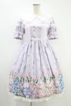 画像1: Angelic Pretty / Flower Kittenワンピース Free ラベンダー H-24-09-28-003-AP-OP-NS-ZH