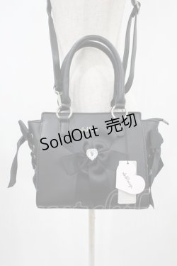 画像3: Ank Rouge / ビジューリボン合皮BAG  ブラック H-24-09-28-052-CA-BG-NS-ZH