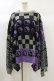 画像1: Candy Stripper / BACK SLIDE KNIT  GRAY×BLACK×PURPLE H-24-09-29-027-PU-TO-KB-ZH (1)