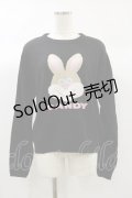 Candy Stripper / FUNNY BUNNY KNIT 2 ブラック H-24-09-29-029-PU-TO-KB-ZH