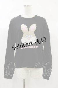 Candy Stripper / FUNNY BUNNY KNIT 2 ブラック H-24-09-29-029-PU-TO-KB-ZH