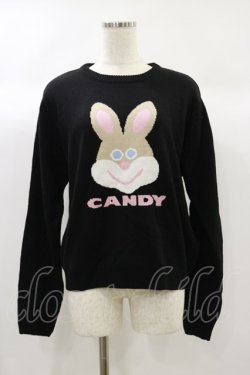 画像1: Candy Stripper / FUNNY BUNNY KNIT 2 ブラック H-24-09-29-029-PU-TO-KB-ZH