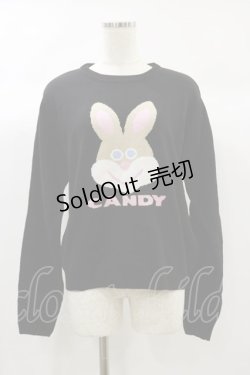 画像1: Candy Stripper / FUNNY BUNNY KNIT 2 ブラック H-24-09-29-029-PU-TO-KB-ZH