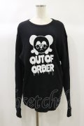 Candy Stripper / OUT OF ORDER WAFFLE L/S TEE 2 黒 H-24-09-29-034-PU-TS-KB-ZH