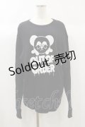 Candy Stripper / OUT OF ORDER WAFFLE L/S TEE 2 黒 H-24-09-29-034-PU-TS-KB-ZH