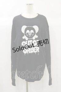 Candy Stripper / OUT OF ORDER WAFFLE L/S TEE 2 黒 H-24-09-29-034-PU-TS-KB-ZH