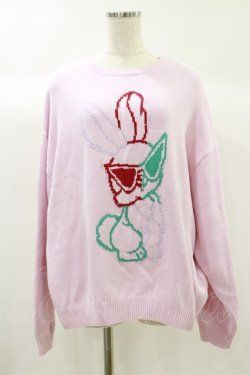 画像1: Candy Stripper / COOL BUNNY KNIT  ピンク H-24-09-29-036-PU-TO-KB-ZH