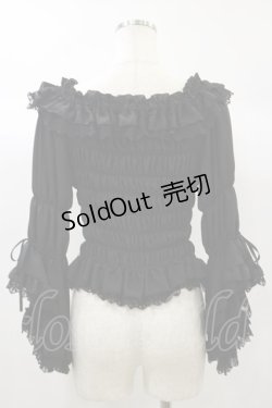 画像2: Vallee lys / Blossom Breeze Blouse  ブラック H-24-10-01-038-GO-BL-KB-ZH