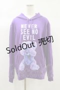 MILKBOY / NEVER SEE NO EVIL HOODIE M パープル H-24-10-01-042-MB-TO-KB-ZH