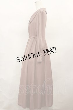 画像2: Maison de FLEUR Petite Robe canone / さんかくレースのお願いワンピース S Light Brown H-24-10-02-1024-EL-OP-NS-ZH