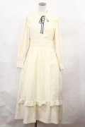 Maison de FLEUR Petite Robe canone / オードブル前のワンピース S Ivory H-24-10-02-1025-EL-OP-NS-ZH