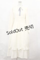 Maison de FLEUR Petite Robe canone / オードブル前のワンピース S Ivory H-24-10-02-1025-EL-OP-NS-ZH