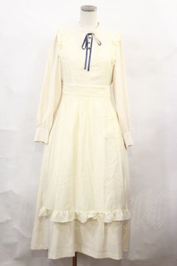 画像1: Maison de FLEUR Petite Robe canone / オードブル前のワンピース S Ivory H-24-10-02-1025-EL-OP-NS-ZH