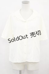 an another angelus / レース使い開衿ブラウス Free OFF WHITE H-24-10-02-1034-CA-BL-NS-ZH