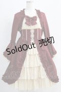 Henrietta（海外ロリータブランド） / Victorian Dollワンピース+ボンネット 3 ボルドー H-24-10-02-006-GO-OP-NS-ZH