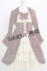 Henrietta（海外ロリータブランド） / Victorian Dollワンピース+ボンネット 3 ボルドー H-24-10-02-006-GO-OP-NS-ZH