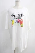 Candy Stripper / THE SPECTERS BIG Tシャツ 2 白 H-24-10-03-042-PU-TO-KB-ZT201