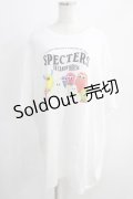 Candy Stripper / THE SPECTERS BIG Tシャツ 2 白 H-24-10-03-042-PU-TO-KB-ZT201