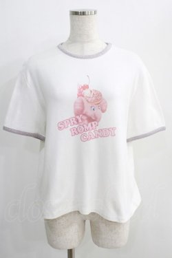 画像1: Candy Stripper / SPRY ROMP CANDY RINGER Tシャツ 2 白 H-24-10-03-047-PU-TO-KB-ZT178