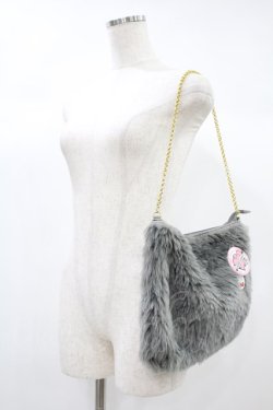 画像2: Katie / FUR bag  グレー H-24-10-04-1005-LO-BG-KB-ZH