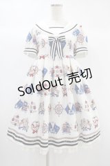 Angelic Pretty / Vintage Marineワンピース Free シロ H-24-10-04-028-AP-OP-NS-ZH