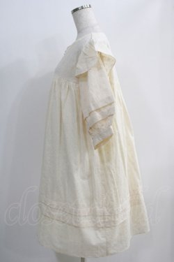 画像2: Maison de FLEUR Petite Robe canone / エンジェルショルダースモックワンピース Free off white H-24-10-05-072-EL-OP-NS-ZH