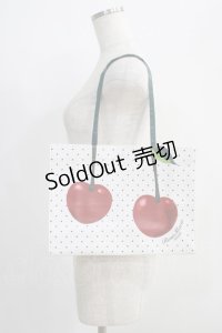 RoseMarie seoir / Cherry Shopper Bag  ホワイト H-24-10-05-002-LO-BG-NS-ZH