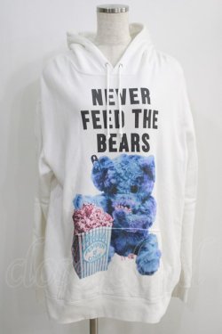 画像1: MILKBOY / NEVER FEED BEAR HOODY L ホワイト H-24-10-06-065-MB-TO-NS-ZH