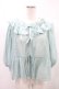 画像1: Candy Stripper / ANGELIC RIBBON SHEER BLOUSE  ミント H-24-10-08-1025-PU-BL-KB-ZT191 (1)